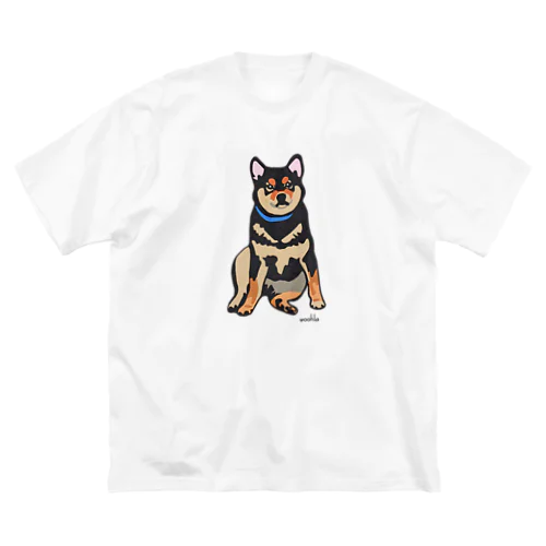 縁側の柴犬 ビッグシルエットTシャツ