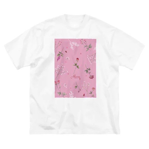 illust-バラ ビッグシルエットTシャツ