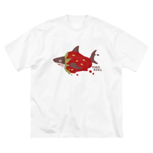 苺ととろけるおサメさん | TOROKERU SHARK Strawberry Big T-Shirt