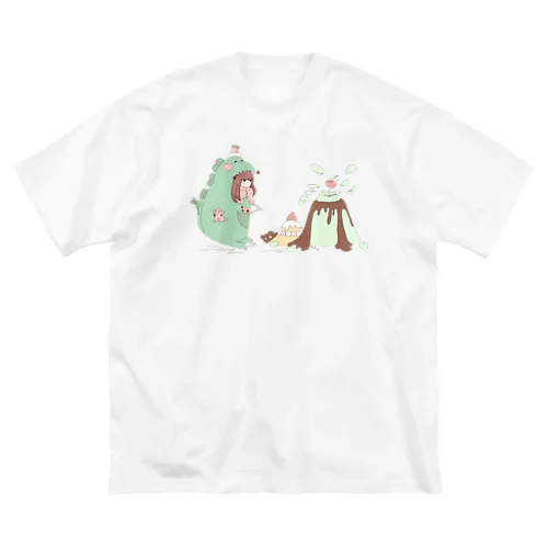 ガオガオおと星人　抹茶ザウルス🍃Tシャツ Big T-Shirt