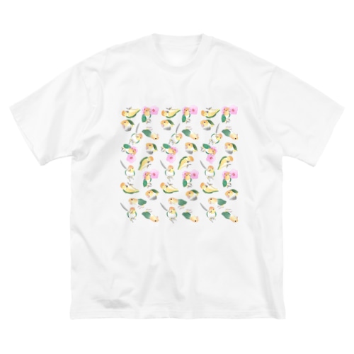 たっぷりシロハラインコちゃん【まめるりはことり】 Big T-Shirt