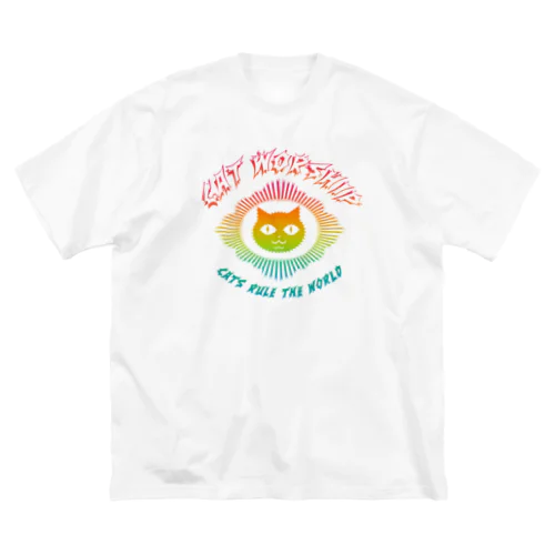 ネコ崇拝XXX ビッグシルエットTシャツ