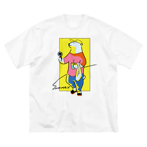 シティベアーなしろくまくんサマー(yellow) Big T-Shirt