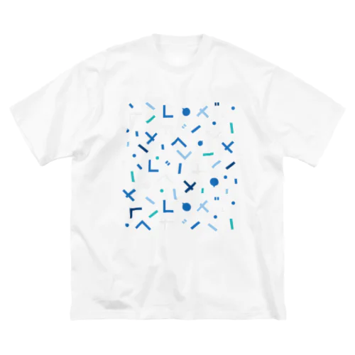 パラパラ柄 ビッグシルエットTシャツ