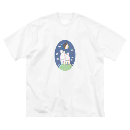 Ｎo mouth おつきさま ビッグシルエットTシャツ