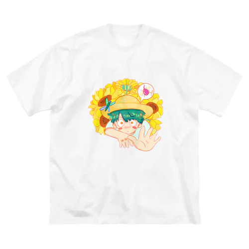 夏のカブトムシ狩り ビッグシルエットTシャツ