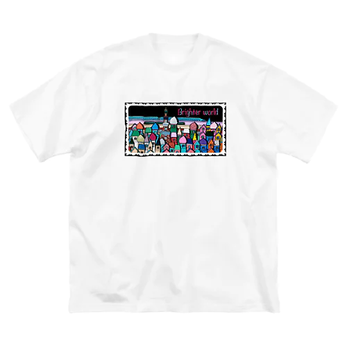 brighter world ビッグシルエットTシャツ