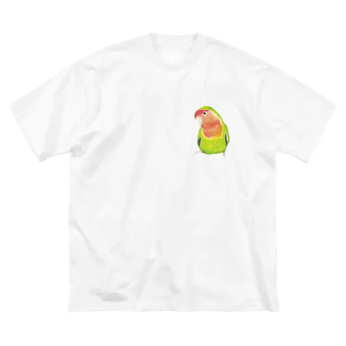 [森図鑑]コザクラインコ ノーマル ビッグシルエットTシャツ