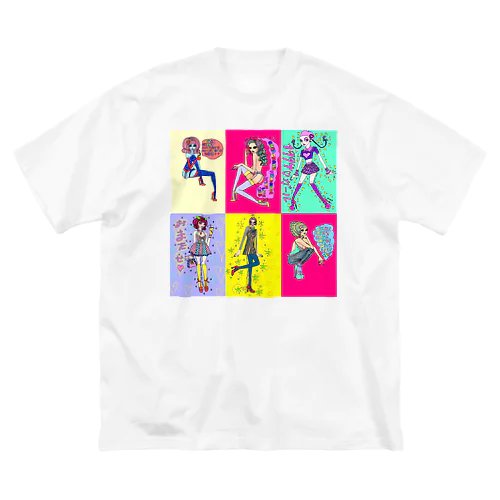 6面girls ビッグシルエットTシャツ