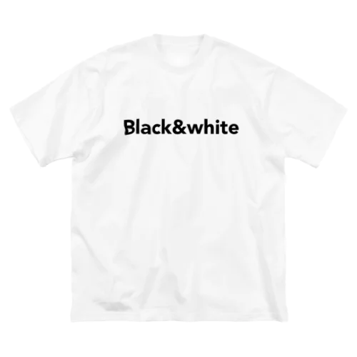 Black&WhiteロゴTシャツ ビッグシルエットTシャツ