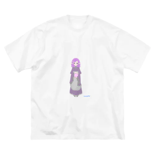 アメジストの擬人化 ビッグシルエットTシャツ