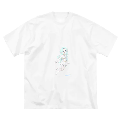 アクアマリンの擬人化 ビッグシルエットTシャツ