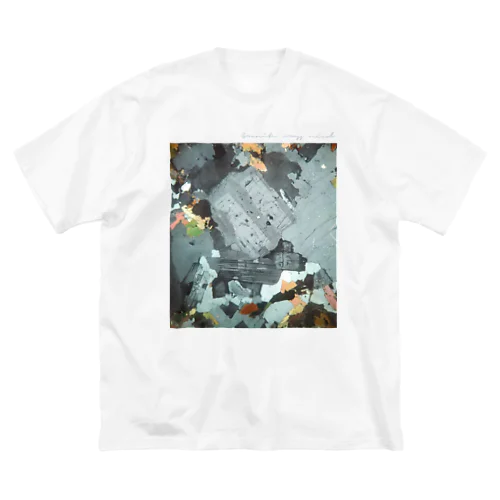 薄片 花崗岩 クロス Big T-Shirt