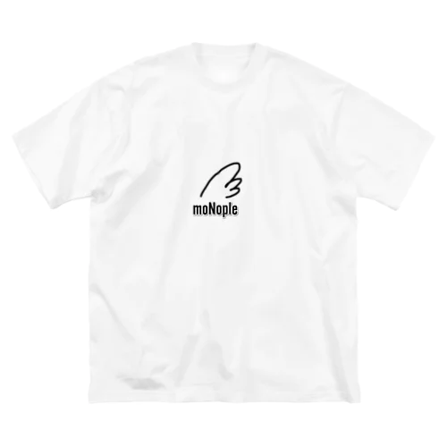 moNople羽ロゴビックシルエットライン ビッグシルエットTシャツ