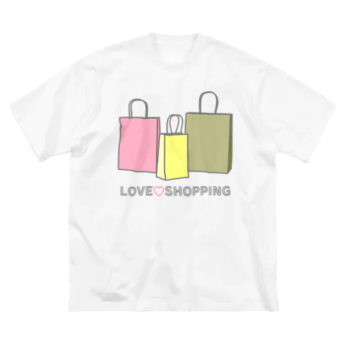 紙袋 LOVE SHOPPING ビッグシルエットTシャツ