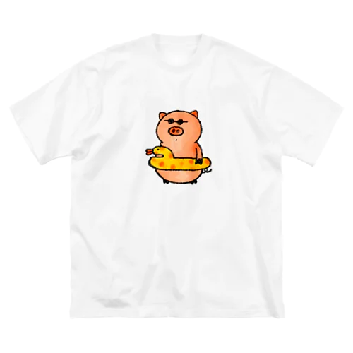 ブタの会海水浴 Big T-Shirt