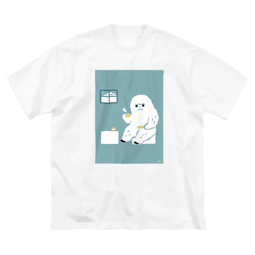 未確認Tシャツ＜家でティーするイエティ＞ ビッグシルエットTシャツ