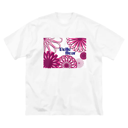 美しい花 ビッグシルエットTシャツ