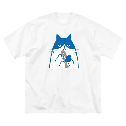 ねこ と さかな ビッグシルエットTシャツ