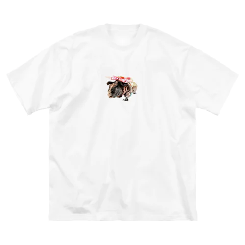 スキニーギニアピッグのエンジェル🐮 ビッグシルエットTシャツ