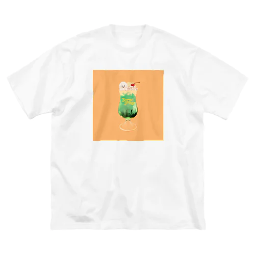 ビションフリーゼのクリームソーダ Big T-Shirt