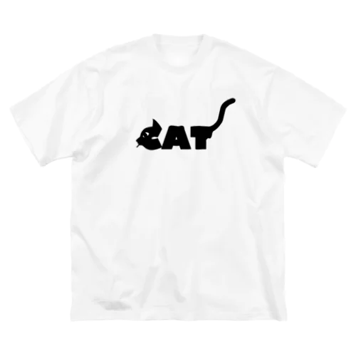 猫 ビッグシルエットTシャツ