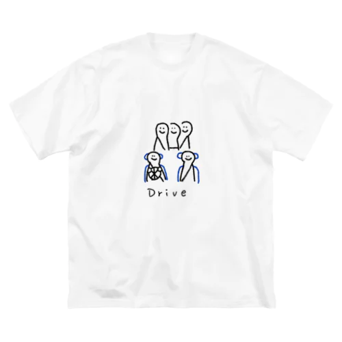 乗車人数5人 ビッグシルエットTシャツ