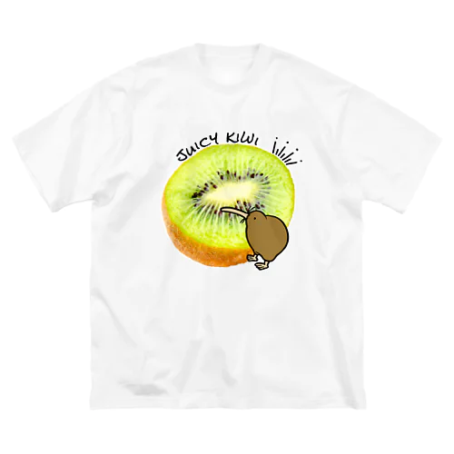 juicy kiwi ビッグシルエットTシャツ