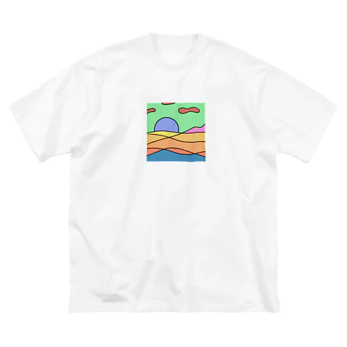 背景 ビッグシルエットTシャツ