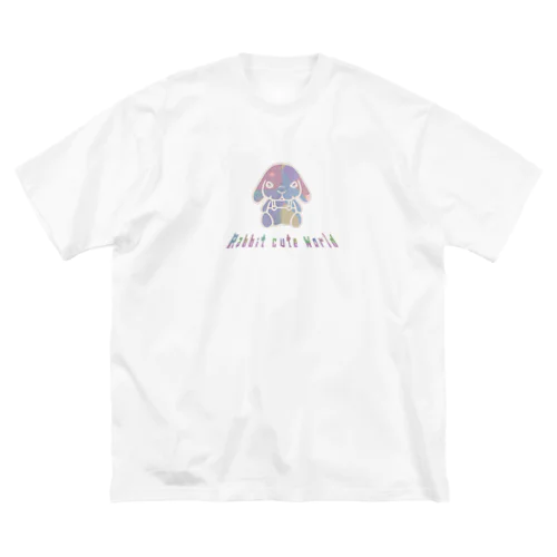 キスうさぎ（カラフル) ビッグシルエットTシャツ