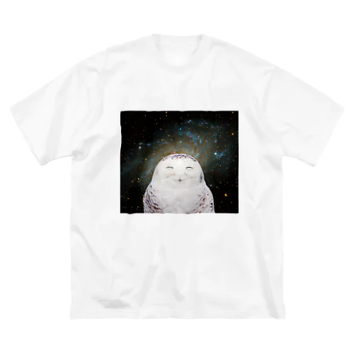 宇宙梟 ビッグシルエットTシャツ