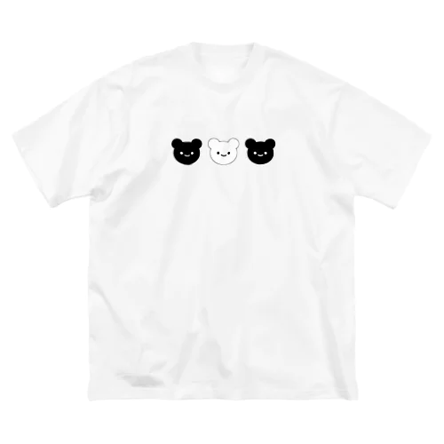 しろくろくまくん ビッグシルエットTシャツ