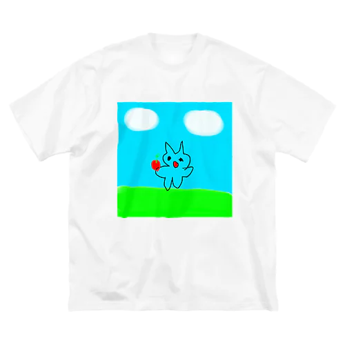 りんごちん ビッグシルエットTシャツ