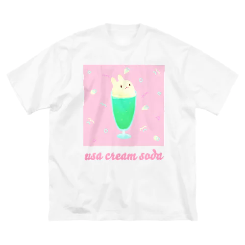 うさクリームソーダ ビッグシルエットTシャツ