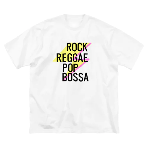 ROCK REGGAE POP BOSSA ビッグシルエットTシャツ