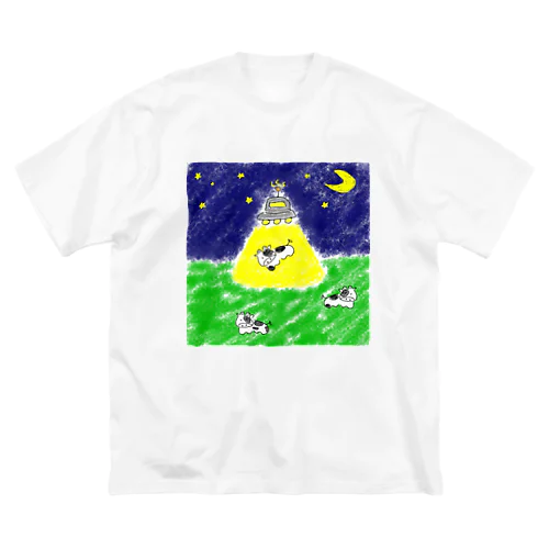 うしさんどこいっちゃうんだ ビッグシルエットTシャツ