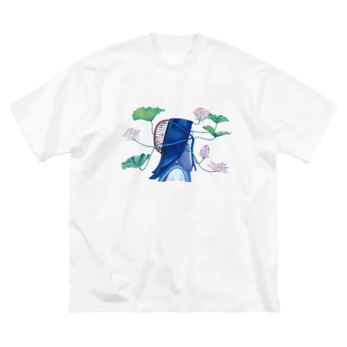 花に寄生される少女 ビッグシルエットTシャツ