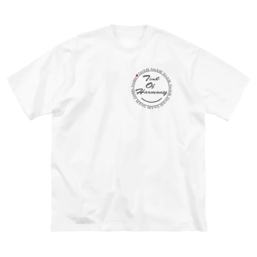 Time of harmony(グレーロゴ✖️赤ハート) ビッグシルエットTシャツ