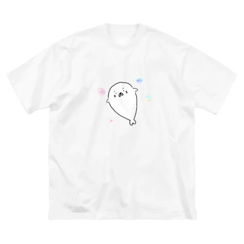 ふわふわアザラシ ビッグシルエットTシャツ