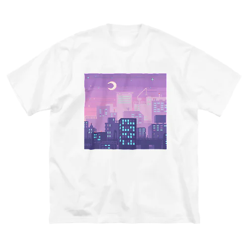 ドット絵都会 ビッグシルエットTシャツ