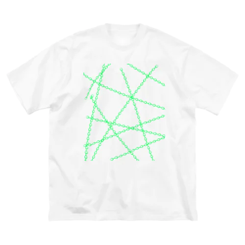 鎖(緑) ビッグシルエットTシャツ