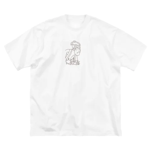 しゃらくん。線画バージョン ビッグシルエットTシャツ