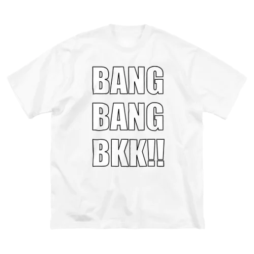 Logo_white ビッグシルエットTシャツ