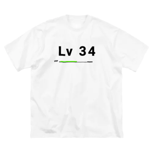 レベル34 レベルアップ ビッグシルエットTシャツ