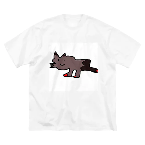 狼的な何か 루즈핏 티셔츠