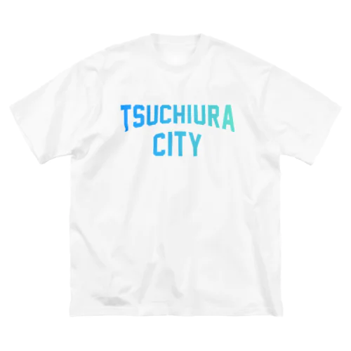 土浦市 TSUCHIURA CITY ロゴブルー ビッグシルエットTシャツ