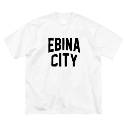 海老名市 EBINA CITY ロゴブラック Big T-Shirt