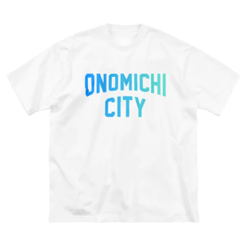 尾道市 ONOMICHI CITY ロゴブルー ビッグシルエットTシャツ