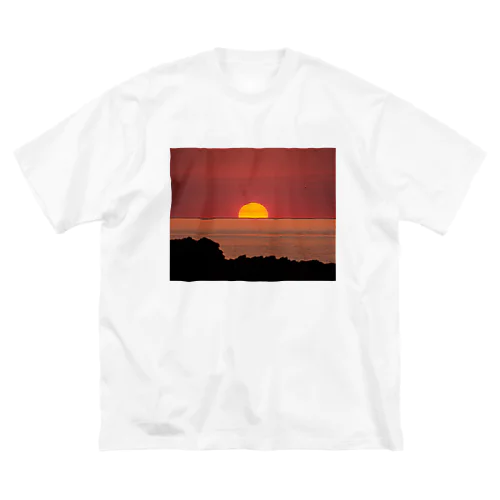 沈みかけの太陽 ビッグシルエットTシャツ