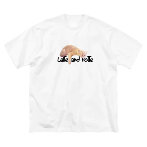 【ビッグシルエットTシャツ】まったりラテ子のチルタイム【Tシャツ】 Big T-Shirt